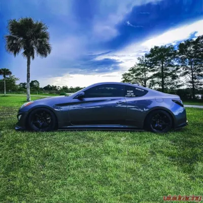 Street Aero Cross Faded Side Skirt Splitter Set Hyundai Genesis Coupe (BK2) 2013-2016 - s-ssa-hyn-003-cf-s81