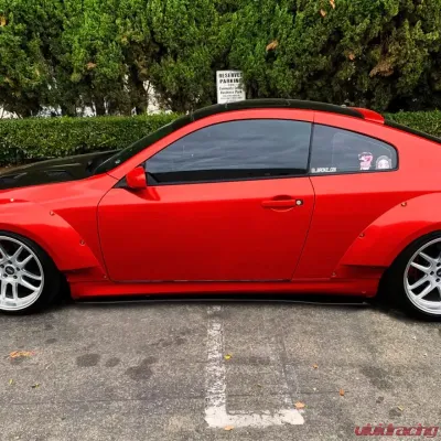 Street Aero Cross Faded Side Skirt Splitter Set Infiniti G35 Coupe 2003-2006 - s-ssa-inf-001-cf-s82