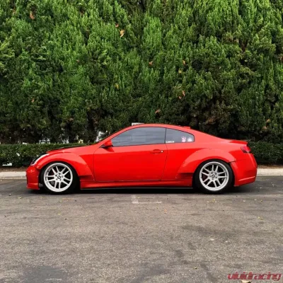 Street Aero Cross Faded Side Skirt Splitter Set Infiniti G35 Coupe 2003-2006 - s-ssa-inf-001-cf-s82