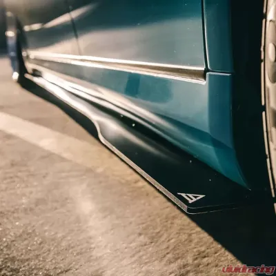 Street Aero Cross Faded Side Skirt Splitter Set Infiniti G35 Sedan - s-ssa-inf-002-cf-s81