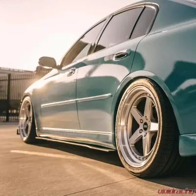 Street Aero Cross Faded Side Skirt Splitter Set Infiniti G35 Sedan - s-ssa-inf-002-cf-s81
