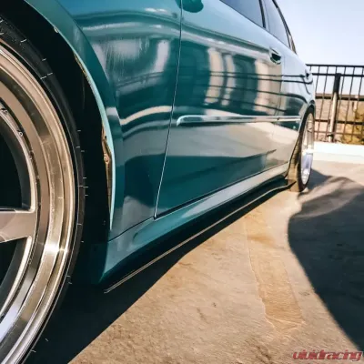 Street Aero Cross Faded Side Skirt Splitter Set Infiniti G35 Sedan - s-ssa-inf-002-cf-s81