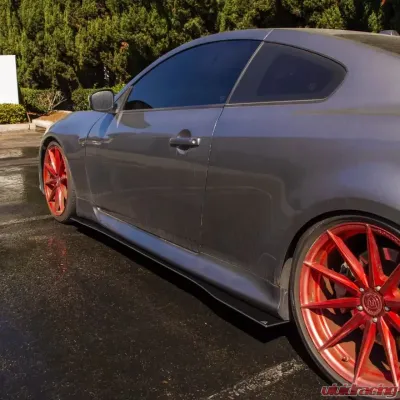 Street Aero Cross Faded Side Skirt Splitter Set Infiniti G37 Coupe IPL 2011-2013 - s-ssa-inf-003-cf-s82.5