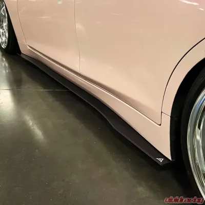 Street Aero Cross Faded Side Skirt Splitter Set Infiniti Q50 Sport 2018-2022 - s-ssa-inf-008-cf-s83