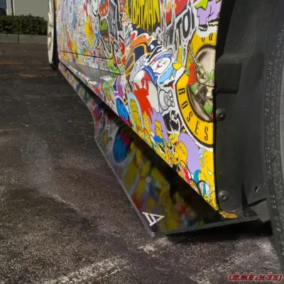 Street Aero Cross Faded Side Skirt Splitter Set Lamborghini Huracan - s-ssa-lam-002-cf-s75c