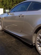 Street Aero Cross Faded Side Skirt Splitter Set Lexus RC200T 2016-2017                                     - s-ssa-lex-005-cf-s77 - Image 9