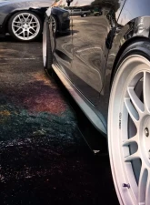 Street Aero Cross Faded Side Skirt Splitter Set Volkswagen Jetta GLI 2011-2014                                     - s-ssa-vol-001-cf-s75 - Image 10