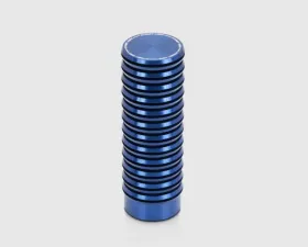 Street Aero Blue Groovy Weighted Shift Knob
