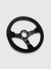 Street Aero Suede Carbon Fiber Steering Wheel                                     - ssw0521 - Image 3