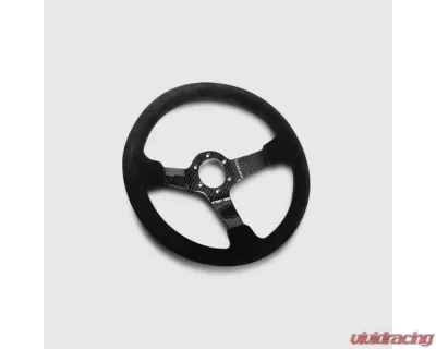Street Aero Suede Carbon Fiber Steering Wheel - ssw0521