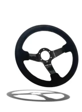 Street Aero Suede Carbon Fiber Steering Wheel                                     - ssw0521 - Image 2