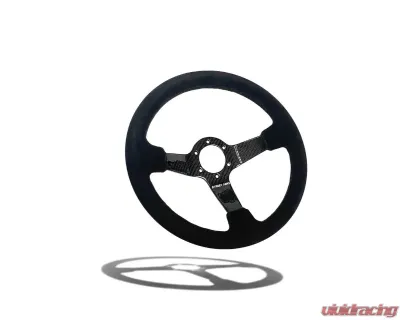 Street Aero Suede Carbon Fiber Steering Wheel - ssw0521