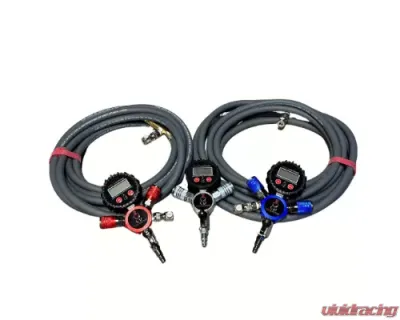 Thor's Lightning Air Systems Fullsize 4 Tire Air System Candy Blue Hammer Man TL Lock-On Air Chucks - FUL001BT