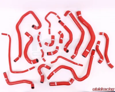 Forge Motorsport Silicone Coolant Hose Kit w/ Hose Clamp Kit Volkswagen Golf | GTi 2.0 MK7 - FMKCMK7-RED-HC