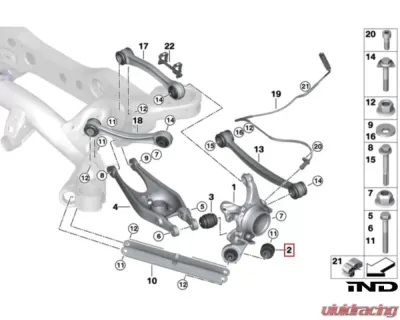 Fall-Line Lower Tension Arm Bearing Outer BMW E9X M3 - FLM-E9X-1BLTABO