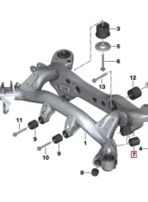 Fall-Line Rear Lower Control Arm Cup Subframe Bearing Set BMW F87 M2                                     - FLM-F87-1BLCASB - Image 11