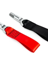 Fall-Line Motorsports Black Tow Strap - Rear BMW G8X M2 | M3 | M4                                     - FLM-E9X-3TSTR-RED - Image 2