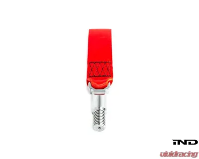 Fall-Line Motorsports Black Tow Strap - Rear BMW G8X M2 | M3 | M4 - FLM-E9X-3TSTR-RED