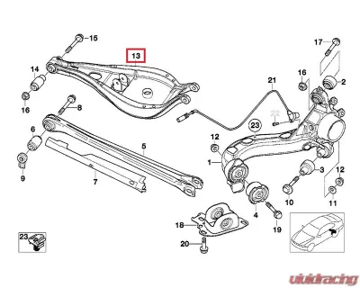 Fall-Line Motorsports Rear Coil Over Upper Control Arm BMW M3 E46 | E36 Set FLM-E36/E46-1FRUCA - FLM-E36/E46-1FRUCA