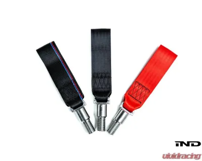 Fall-Line Motorsports Black Tow Strap BMW F8X M2 | M3 | M4 | Toyota A90 Supra - FLM-F8X-3TSTR-TRI