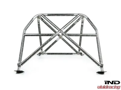 Fall-Line Motorsports Bolt-In Roll Bar - GT3 Lightweight Gussets BMW E46 M3 - FLM-E46-RB-G