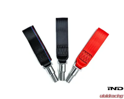 Fall-Line Motorsports Tow Strap Toyota Supra A90 2020+ - FLM-A90-3TSTR-BLK