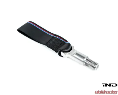 Fall-Line Motorsports Black Tow Strap - Front BMW G8X M2 | M3 | M4 - FLM-G8X-3TSTR-F-RED