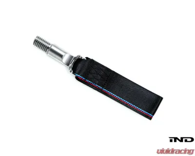 Fall-Line Motorsports Black Tow Strap - Front BMW G8X M2 | M3 | M4 - FLM-G8X-3TSTR-F-RED