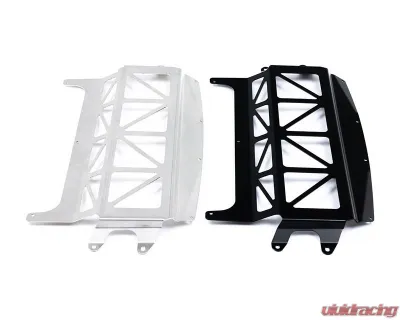 Fall-Line Motorsports Black Oil Cooler Guard V2 BMW F80 M3 | F82 M4 2015-2020 - FLM-F8X-3FSKID-BLK