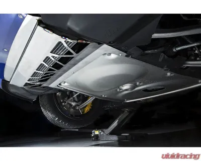 Fall-Line Motorsports Black Oil Cooler Guard V2 BMW F80 M3 | F82 M4 2015-2020 - FLM-F8X-3FSKID-BLK