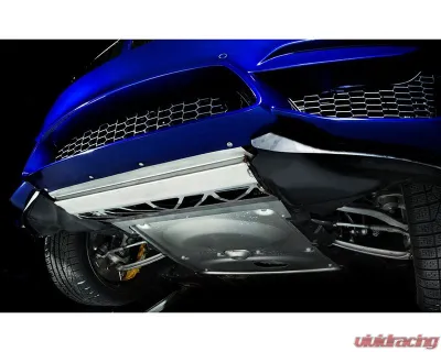 Fall-Line Motorsports Black Oil Cooler Guard V2 BMW F80 M3 | F82 M4 2015-2020 - FLM-F8X-3FSKID-BLK