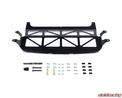 Fall-Line Motorsports Black Oil Cooler Guard V2 BMW F80 M3 | F82 M4 2015-2020 - FLM-F8X-3FSKID-BLK