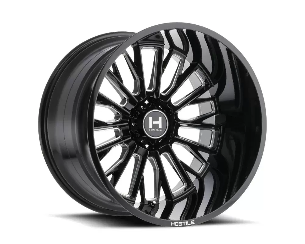Hostile Fury Wheel 22x12 5x139.7 -44mm Blade Cut H114