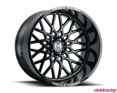 Hostile Forged Savage Wheel 22x12 6x139 -44mm Gloss Black - HF08-2212655047GB