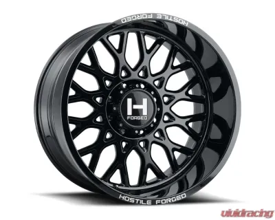 Hostile Forged Savage Wheel 24x12 8x180 -44mm Gloss Black - HF08-2412818047GB