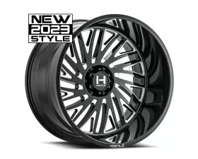 Hostile Syclone Wheel 20x10 5x127 | 5x5 -19mm Blade Cut Black Machined
