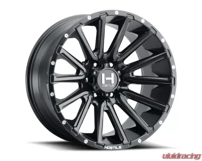 Hostile Typhoon Wheel 20x12 6x139.7 -44mm Asphalt - H123-2012655047BB
