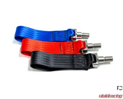 Future Classic Titanium Tow Strap Front & Rear BMW E36 | E46 | E9X M3 - FC-E9X-TTS-RED