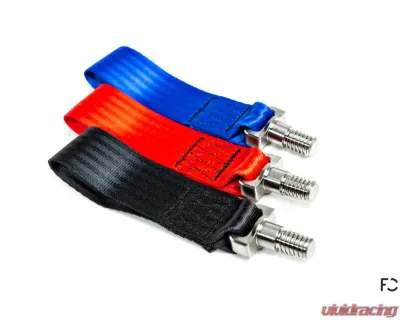 Future Classic Titanium Tow Strap Front & Rear BMW E36 | E46 | E9X M3 - FC-E9X-TTS-RED