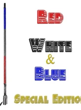5150 Whips 6 Feet Hyper Whip (Red/White/Blue)                                     - WH-1206RWB - Image 2