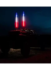 5150 Whips 6 Feet Hyper Whip (Red/White/Blue)                                     - WH-1206RWB - Image 2