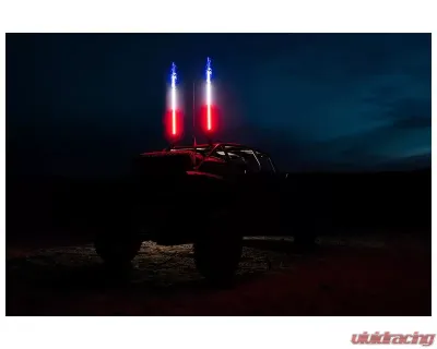 5150 Whips 6 Feet Hyper Whip (Red/White/Blue) - WH-1206RWB
