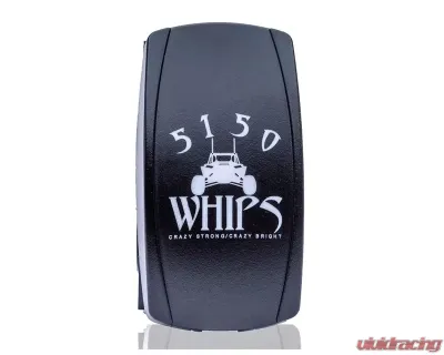 5150 Whips Waterproof Rocker Switch White - WH-2504