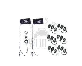 5150 Whips 3 ft 187 Whips Pair With 6 Pod Rock Light 1.0 Kit