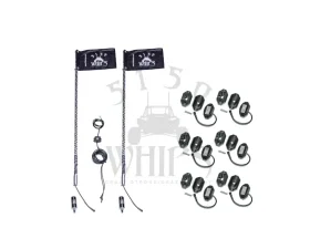 5150 Whips 4 ft 187 Whips Pair With 6 Pod Rock Light 1.0 Kit