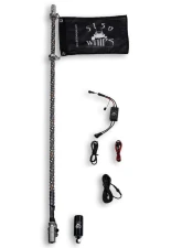 5150 Whips 2 Foot 187 Platinum Whips - Single                                     - WH-1872S-PL - Image 4