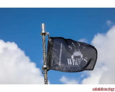 5150 Whips 2 Foot 187 Platinum Whips - Single - WH-1872S-PL