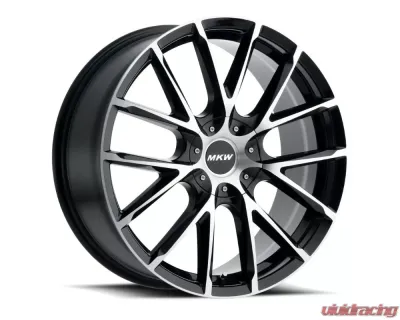 MKW M123 Wheel 20x8.5 5x115|5x120 18mm Gloss Black Machined - M123-2085003218B
