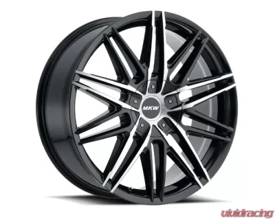MKW M124 Wheel 20x8.5 5x115|5x120 18mm Gloss Black Machined - M124-2085003218B