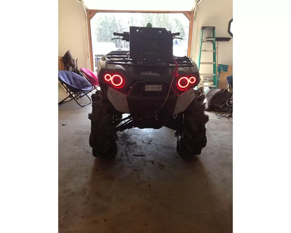 SYATV Red Angel Eyes LED Kit Kawasaki Brute Force 650 | 650i | 750i 2005-2011 - 55-30002-R